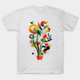 German Expressionist Flower Design for Gardeners Women Men T-Shirt